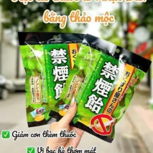 Kẹo cai thuốc lá Smokeless 70g 18 viên của Nhật Bản Kẹo cai thuốc lá Nhật Bản Smokeless từ thảo mộc thiên