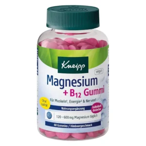 Kẹo dẻo Kneipp Magnesium + B12 Gummi 60 viên