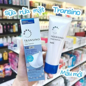 Sữa rửa mặt trắng da giảm nám Transino Clear Wash 100g