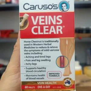 Thuốc Carusos Veins Clear hỗ trợ giảm suy giãn tĩnh mạch chân