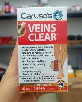 Thuốc Carusos Veins Clear hỗ trợ giảm suy giãn tĩnh mạch chân