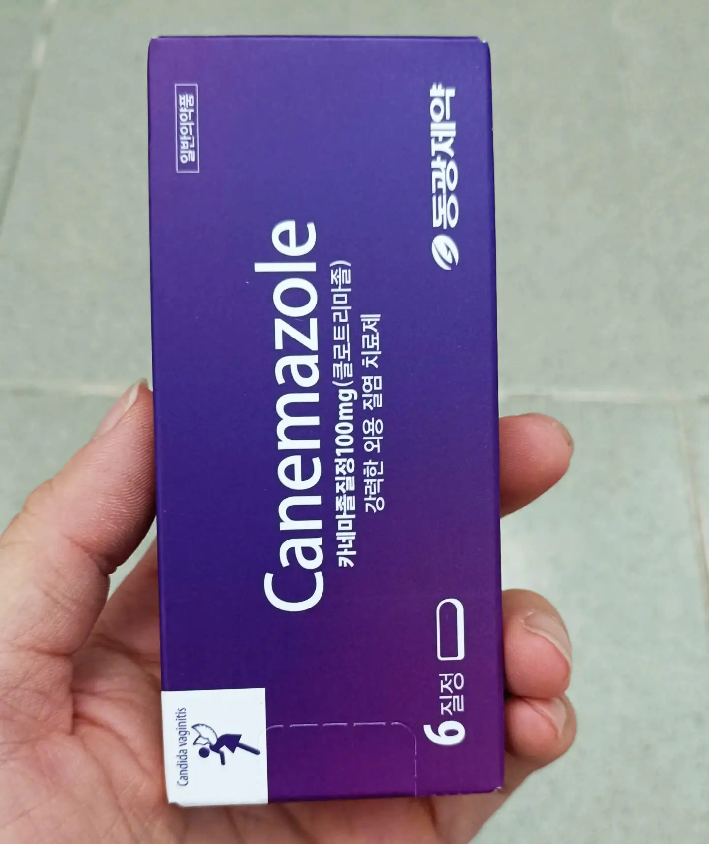 Viên đặt phụ khoa Canemazole 100mg 6 viên của Hàn Quốc Viên Đặt Phụ Khoa Canemazole Hàn Quốc