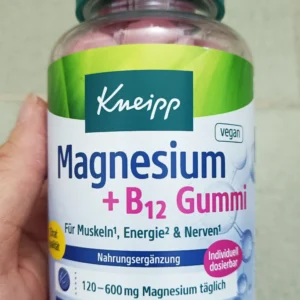 Viên nhai Kneipp Magnesium + B12 Gummi 60 viên vị mâm xôi của Đức Viên nhai Kneipp Magnesium + B12 Gummi 60 viên vị mâm xôi