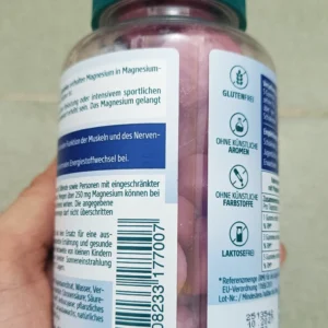 Viên nhai Kneipp Magnesium + B12 Gummi 60 viên vị mâm xôi của Đức Viên nhai Kneipp Magnesium + B12 Gummi vị mâm xôi