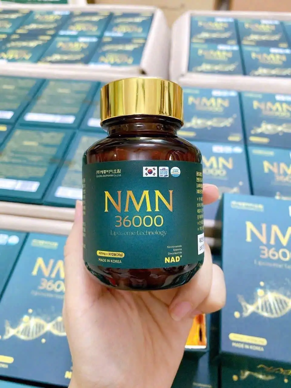 Viên uống NMN 36000 Sejong Biopharm 90 viên của Hàn Quốc Viên uống NMN 36000 Hàn Quốc
