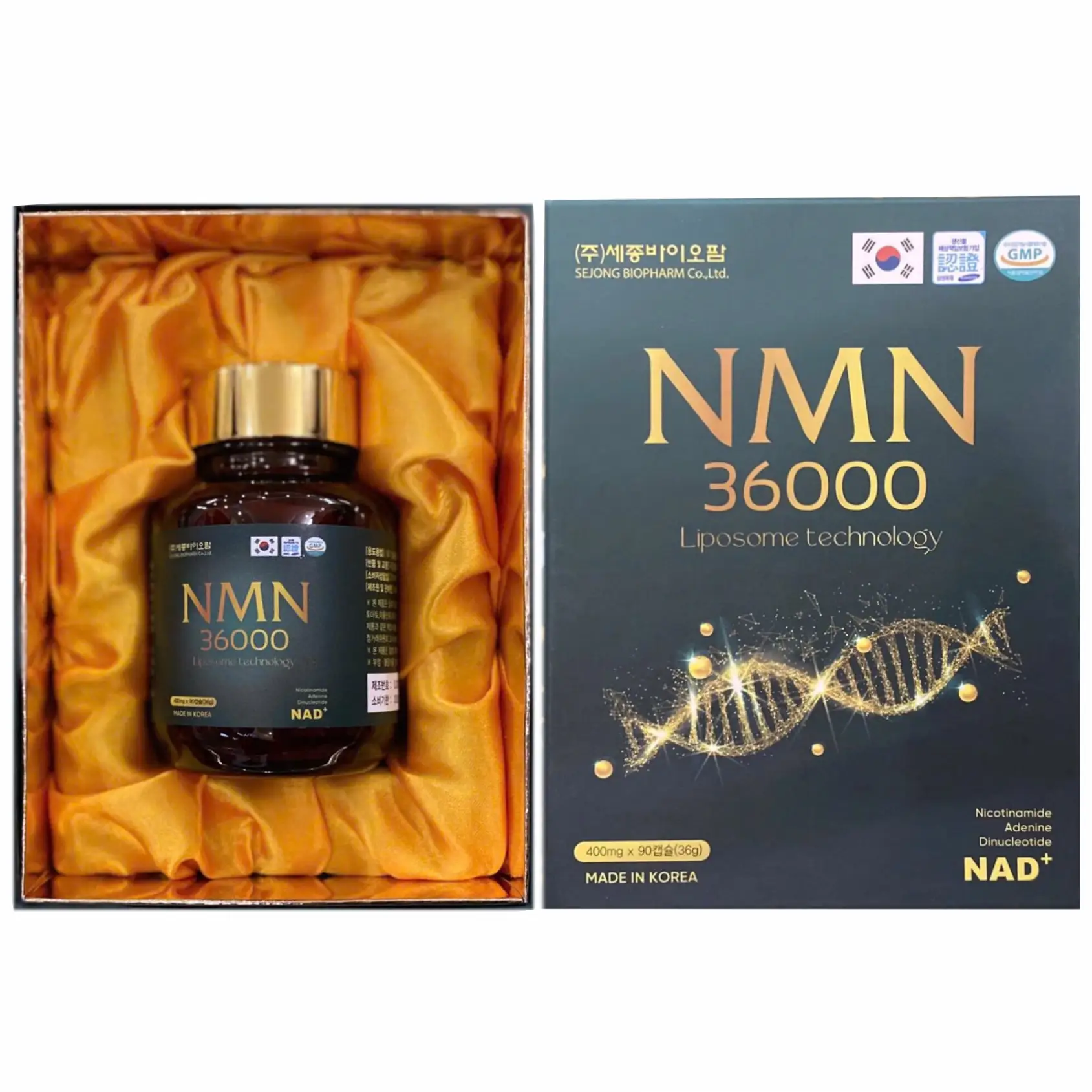 Viên uống NMN 36000 Sejong Biopharm 90 viên của Hàn Quốc Viên uống NMN 36000 Sejong Biopharm Hàn Quốc 90 viên