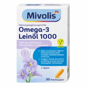 Viên uống Omega 3 Leinol 1000 Mivolis, 30 viên