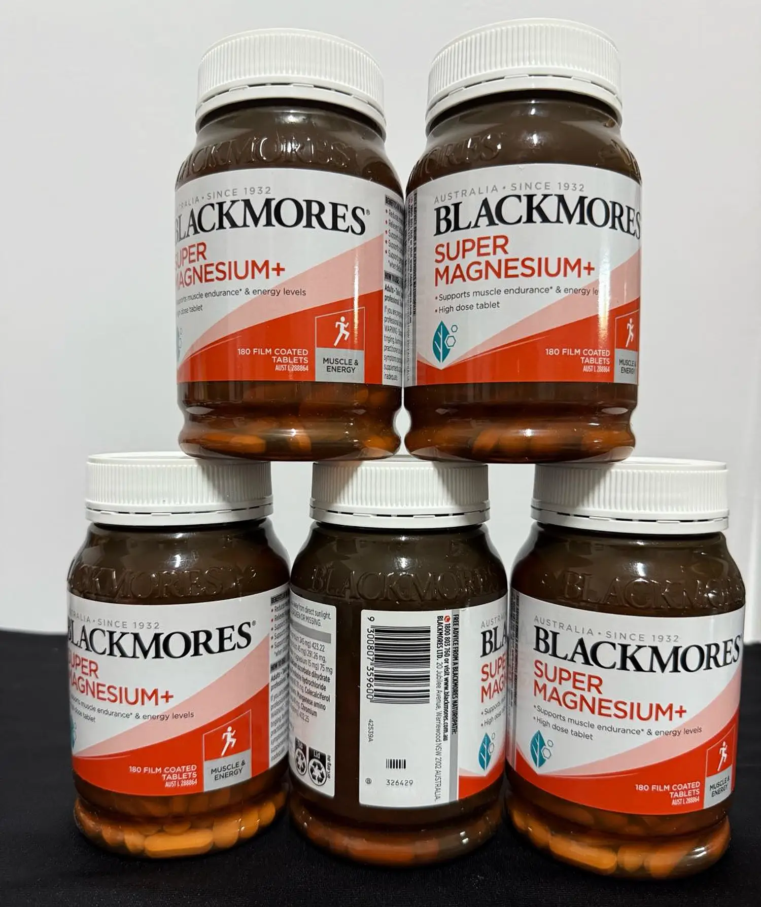 Viên uống Blackmores Super Magnesium+ 180 viên của Úc Viên uống bổ sung Magie Blackmores Super Magnesium+ 180 Film Coated Tablets