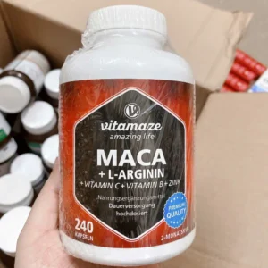 Viên uống hỗ trợ sinh lý Vitamaze Maca + L Arginin 240 viên của Đức
