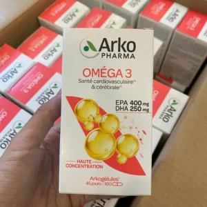 Viên uống dầu cá Arkopharma Omega 3 Arkogélules 180 viên của Pháp Viên uống omega 3 Arkopharma Arkogélules Oméga 3 180 viên của Pháp