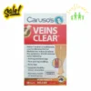 Viên uống trị giãn tĩnh mạch Caruso's Veins Clear 60 viên của Úc