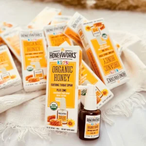 Xịt Họng Keo Ong Hữu Cơ HoneyWorks Kids 30ml của Mỹ