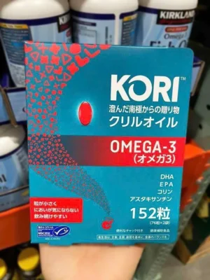 Dầu cá nhuyễn thể Omega-3 Krill Kori 152 viên - Hàng Nhật nội địa