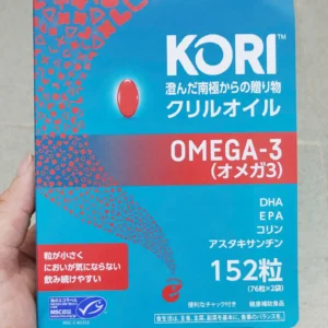 Dầu nhuyễn thể Kori Omega 3 hộp 152 viên của Nhật Bản Dầu nhuyễn thể Kori Krill Oil Omega 3 Nhật Bản 152 viên