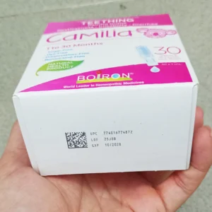 Muối uống Camilia Boiron giảm đau do mọc răng cho bé