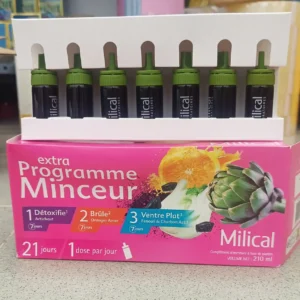 Nước Detox hỗ trợ giảm mỡ Extra Programme Minceur Milical Pháp 21 ống