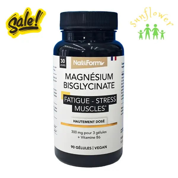 Viên uống Nat Form Magnesium Bisglycinate 300mg 90 viên của Pháp Viên uống Nat Form Magnesium Bisglycinate 300mg 90 viên của Pháp