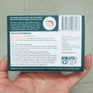 Viên uống chống đột quỵ Cartia 168 viên Úc (Aspirin liều thấp 100mg)