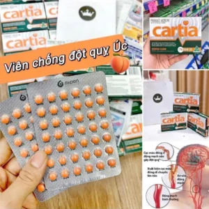 Vien uong ho tro tuan hoan mau Cartia Low Dose Aspirin 100Mg 168 Tablets