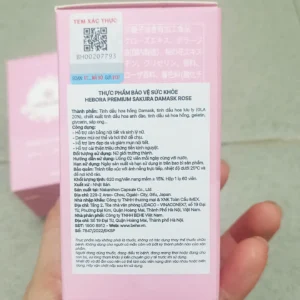 Viên uống thơm cơ thể Hebora Sakura 60 viên