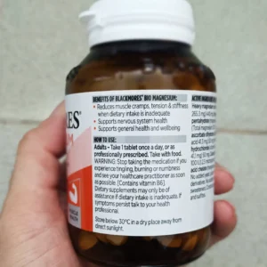 Blackmores Viên Uống Hỗ Trợ Bổ Sung Magie Bio Magnesium 100 Viên