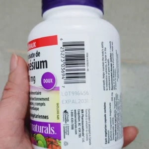 Viên uống Webber Naturals Magnesium Bisglycinate 200mg 120 viên của Canada Bổ sung Magnesium Bisglycinate tinh khiết từ Webber Naturals 120 viên