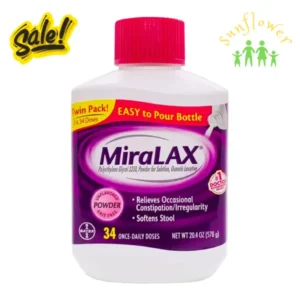 Bột nhuận tràng MiraLAX 578g 34 liều dùng của Mỹ