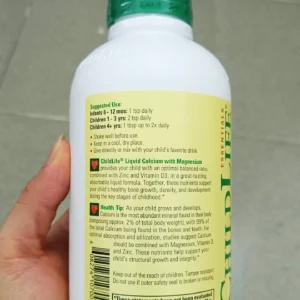 Canxi Nước Hữu Cơ ChildLife Liquid Calcium with Magnesium 473ml