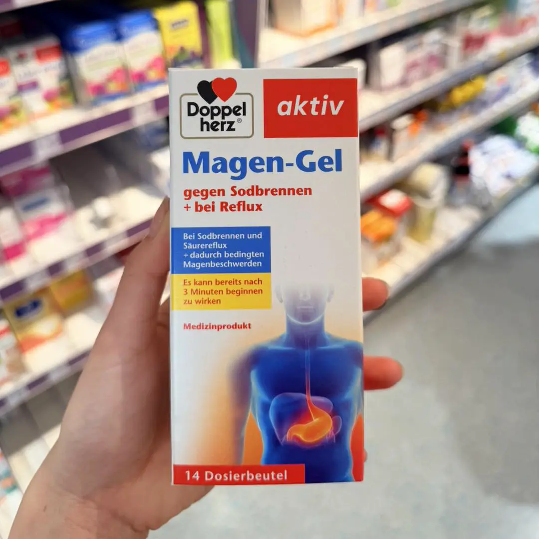 Gel uống Doppelherz Magen Gel giảm trào ngược dạ dày 14 gói của Đức Gel Dạ Dày Doppelherz 14 gói – giảm ợ nóng, trào ngược nhanh