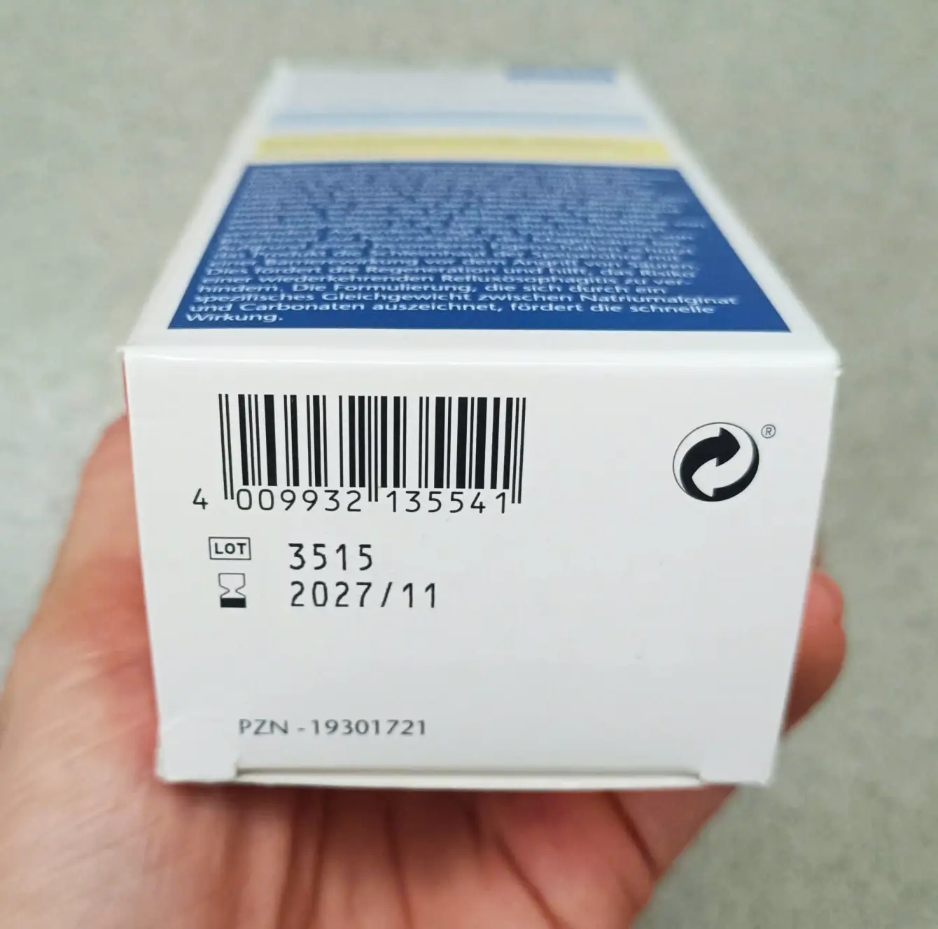 Gel uống Doppelherz Magen Gel giảm trào ngược dạ dày 14 gói của Đức Gel hỗ trợ dạ dày Doppelherz Magen-Gel 14 gói của Đức
