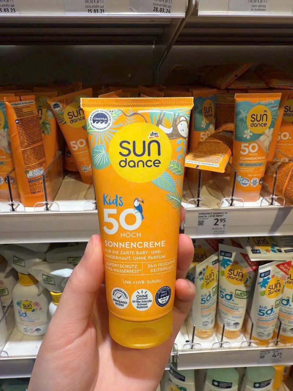 Kem chống nắng Sundance Sonnencreme Kids LSF 50, 125 ml của Đức Kem chống nắng Sundance SPF50 125ml