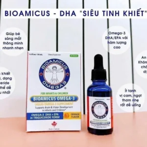 Omega cho bé từ sơ sinh BioAmicus Omega-3, 30 ml