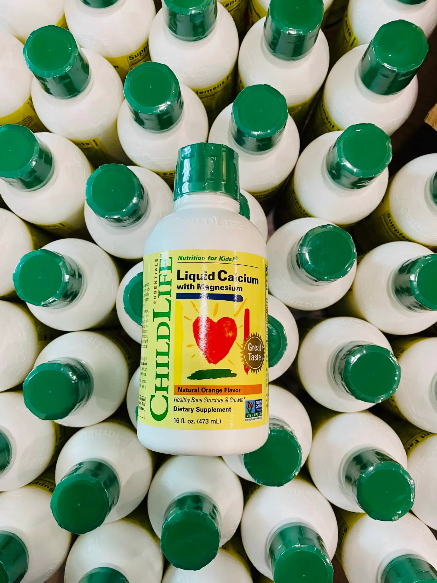 Siro canxi ChildLife Liquid Calcium With Magnesium 473ml của Mỹ Siro bổ sung Canxi Magie cho trẻ ChildLife Liquid Calcium With Magnesium 473ml