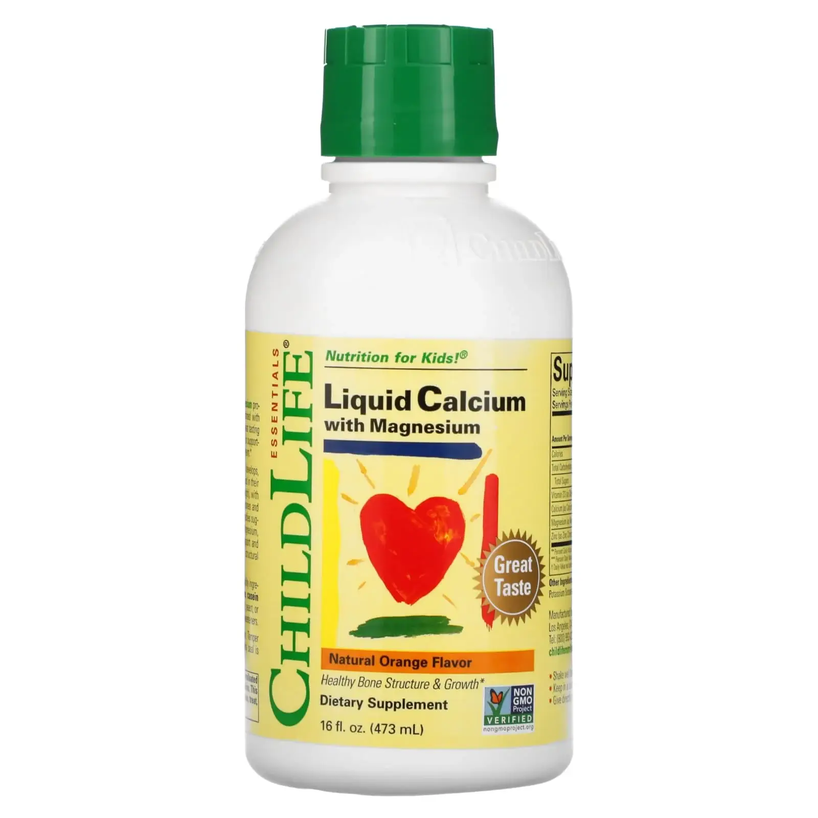 Siro canxi ChildLife Liquid Calcium With Magnesium 473ml của Mỹ Siro bổ sung Canxi Magie cho trẻ ChildLife Liquid Calcium With Magnesium