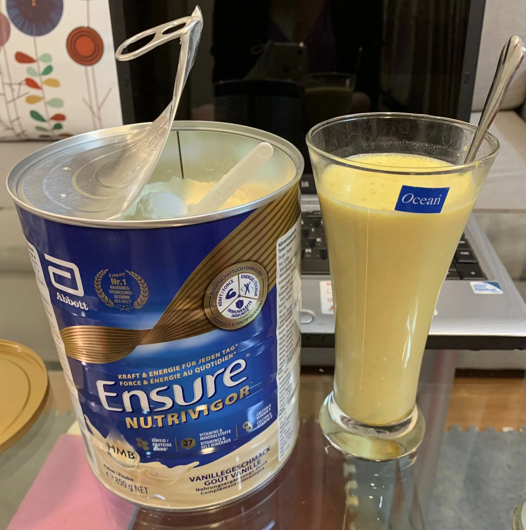 Sữa bột Ensure NutriVigor 850g vị vani của Đức Sữa Ensure Nutrivigor Vanilla Powder 850g Đức