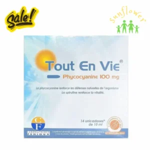 Tảo uống Tout En Vie Phycocyanine 100mg 14 ống của Pháp
