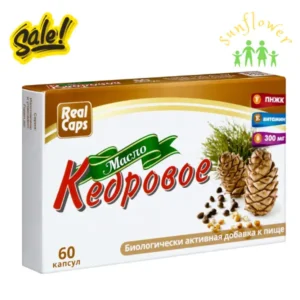 Tinh dầu thông đỏ Real Caps Cedar Oil 60 viên Nga
