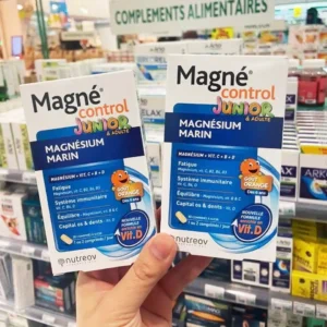 Viên ngậm Nutreov Magné Control Junior & Adultes Magnesium Marine 30 viên của Pháp Viên Ngậm Magné Control Junior 30 viên dành cho trẻ từ 6 tuổi trở lên