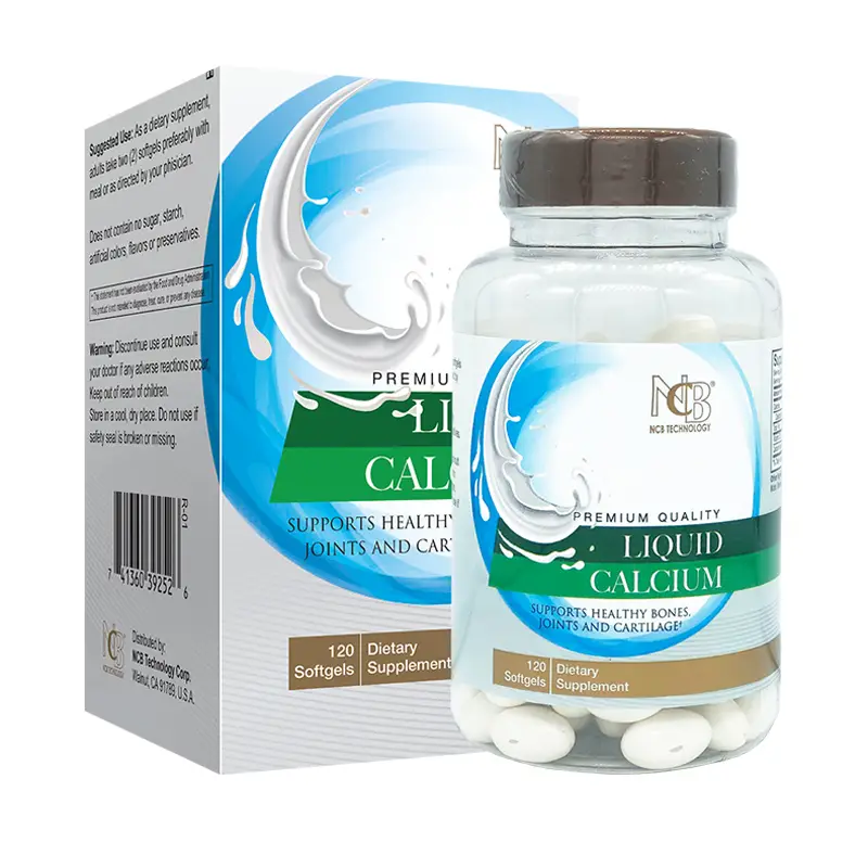 Viên uống Liquid Calcium NCB Nu-Health 120 viên của Mỹ Viên Uống Bổ Sung Canxi Liquid Calcium 120 - Polvita JSC của Mỹ