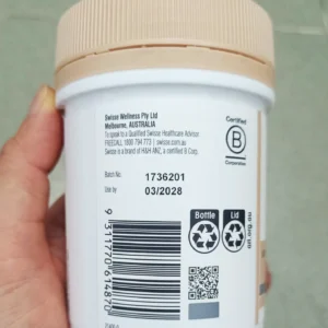 Viên Uống Magie Hữu Cơ Swisse Magnesium Glycinate 120 Viên của Úc