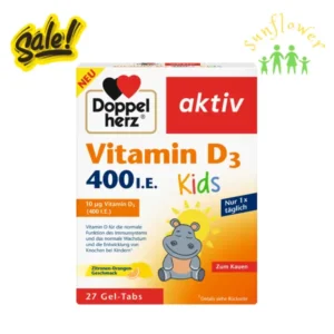Viên nhai Doppelherz Vitamin D3 400 I.E. Kids cho trẻ em, 27 viên của Đức