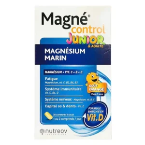 Viên nhai Nutreov Magné Control Junior & Adulte 30 Comprimés à Sucer
