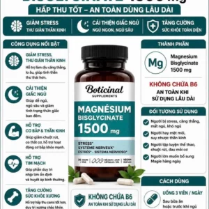 Viên uống Magnesium Bisglycinate Boticinal 90 viên