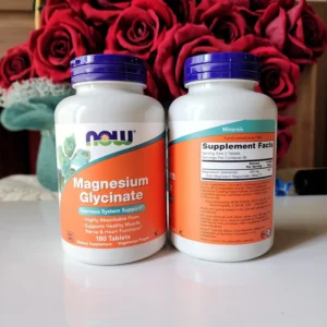 Viên uống magie NOW Magnesium Glycinate 100mg 180 viên của Mỹ Viên uống Now Foods Magnesium Glycinate 200mg, 180 viên