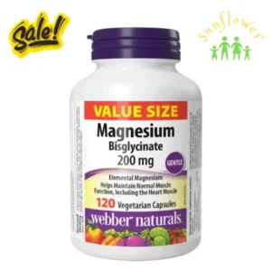 Viên uống Webber Naturals Magnesium Bisglycinate 200mg 120 viên của Canada