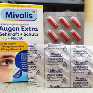 Viên uống bổ mắt Mivolis Augen Extra Tag + Nacht, 30 viên
