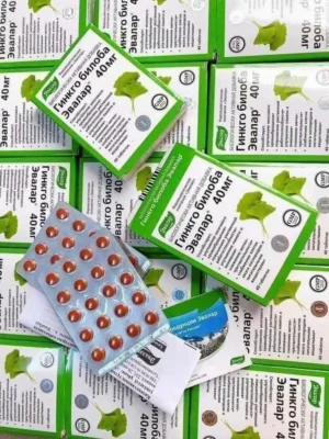 Viên uống bổ não Ecalar Ginkgo Biloba nội địa Nga
