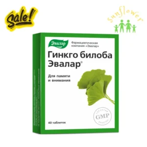 Viên uống bổ não Evalar Ginkgo Biloba 40 viên của Nga