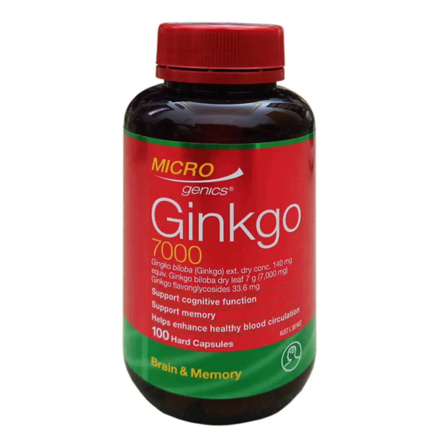 Viên uống bổ não Microgenics Ginkgo 7000 100 viên của Úc Viên uống bổ não Microgenics Ginkgo 7000 100 viên