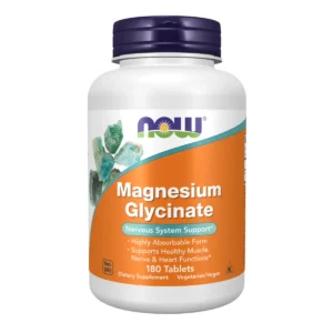 Viên uống bổ sung Magie NOW Magnesium Glycinate với BioPerine - 180 Viên